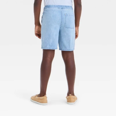 Boys' Pull-On 'Above The Knee' Denim Shorts - Cat & Jack™ 1 Boys' Pull-On 'Above The Knee' Denim Shorts - Cat & Jack™