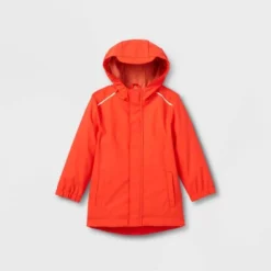 Toddler Long Sleeve Rain Coat - Cat & Jack™ Red -Cat & Jack GUEST f8c1779e 3d31 4440 9705 5330285cb228
