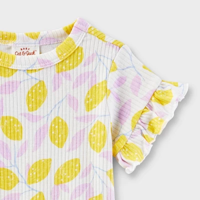 Baby Girls' Ribbed Top & Bottom Set - Cat & Jack™ 2 Baby Girls' Ribbed Top & Bottom Set - Cat & Jack™ - Image 2