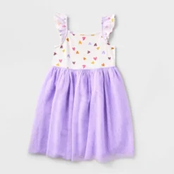 Girls' Adaptive Flutter Sleeve Tulle Dress - Cat & Jack™ Almond Cream -Cat & Jack GUEST fb79489c 7a14 4465 af79 467017c10aa4
