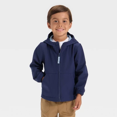 Toddler Boys' Full Zip Softshell Jacket - Cat & Jack™ Navy Blue 8 Toddler Boys' Full Zip Softshell Jacket - Cat & Jack™ Navy Blue - Image 8