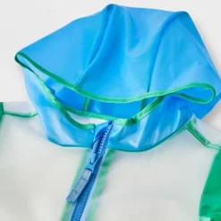 Toddler Boys' Colorblock Clear Rain Jacket - Cat & Jack™ Green/Blue/Orange -Cat & Jack GUEST fbd21315 c858 4f7b 8f79 7f52e51064ac