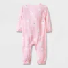 Baby Girls' Ghost Gauze Long Sleeve Romper - Halloween - Cat & Jack™ Light Pink