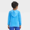 Toddler Boys' Sharks Printed Embossed Pullover Cover Up - Cat & Jack™ Blue