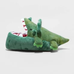Boys' Dylan Dinosaur Ankle Biter Slippers - Cat & Jack™ Green