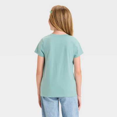 Girls' Short Sleeve Stone Valley Pony Club Graphic T-Shirt - Cat & Jack™ Ocean Green 2 Girls' Short Sleeve Stone Valley Pony Club Graphic T-Shirt - Cat & Jack™ Ocean Green - Image 2